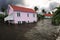 3d rendering. flooding houses