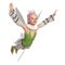 3D Rendering Forest Fairy on White