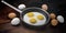 3d rendering fried eggs in a pan
