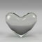 3d rendering glass heart