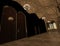 3D Rendering Gothic Hallway