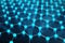 3D Rendering of Graphene atomic structure - nanotechnology background illustration.