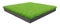 3d rendering of a grass patch isolated