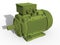 3D rendering - Grass textured electric motor