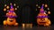 3d rendering halloween background podium display 317