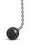 3d rendering of a heavy black wrecking ball with a word DEBT on its body hanging on a chain.