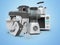 3D rendering home appliances group mixer blender food processor multicooker on blue background with shadow