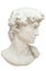 3D rendering illustration of Head of Michelangelo`s David