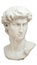 3D rendering illustration of Head of Michelangelo`s David