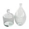 3D rendering illustration of two unique glass bottles isolated on a white background