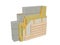 3d rendering image of insulated house wall.