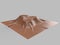 3d rendering image of leather cover product stand