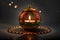 3D rendering indian lamp for diwali celebration on soft background