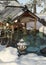 3D Rendering Japanese Winter Spa