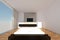 3d rendering, light bedroom