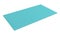 3d rendering of light blue rubber yoga mat for exercise isolated on white background