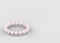 3d rendering. Light Pink pearls bracelet on Gray background