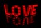 3d rendering love signboard