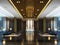 3D Rendering luxury Reception Lobby Night Club