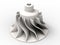 3D rendering - machined impeller turbine