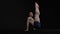 3D Rendering : a male gymnast performs gymnastics exercise