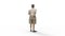 3D rendering of a man standing looking with his hand behind his back