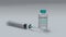 3d rendering of medical concept vaccination hypodermic