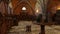 3D Rendering Medieval Cellar