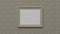 3d rendering minimalist background. Frame mockup on the wall.