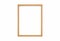 3d rendering. Modern empty simple vertical classic style wood picture frame on white background