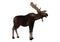 3D Rendering Moose on White