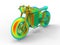 3D rendering - motorcycle structural analysis