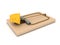 3D Rendering of mousetrap with cheese as lure