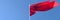 3D rendering of the national flag of Albania waving in the wind