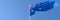 3D rendering of the national flag of Australia waving in the wind