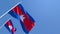 3D rendering of the national flag of Cambodia waving in the wind