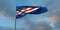 3d rendering of the national flag of the Cape Verde