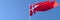 3D rendering of the national flag of Denmark waving in the wind