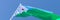 3D rendering of the national flag of Djibouti waving in the wind