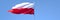 3D rendering of the national flag of Poland waving in the wind