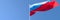 3D rendering of the national flag of Russia waving in the wind