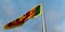 3d rendering of the national flag of the Sri Lanka