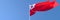 3D rendering of the national flag of Tonga waving in the wind