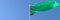 3D rendering of the national flag of Turkmenistan waving in the wind