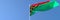 3D rendering of the national flag of Vanuatu waving in the wind