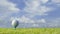 3d rendering of nice view of golf ball on the holder with golf f