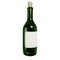 3D rendering of old green glass bottle with cork front view. Collectible spirits and wine. Realistic PNG illustration isolated on