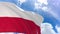 3D rendering of Poland flag waving on blue sky background with Alpha channel