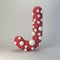 3d rendering of polka dot plasticine handmade font