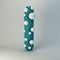 3d rendering of polka dot plasticine handmade font